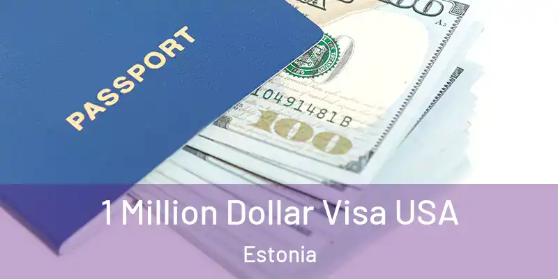 1 Million Dollar Visa USA Estonia